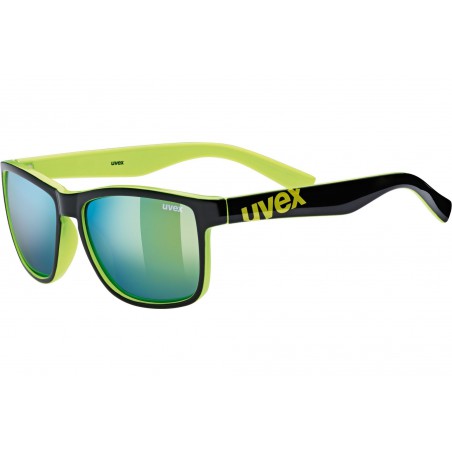 Okulary UVEX LGL 39 czarno-zielone