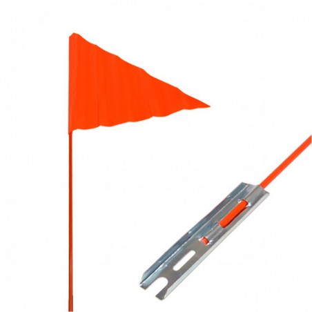 Chorągiewka flaga trójkątna pomarańczowa 150cm