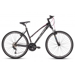 Rower 28 VELLBERG EXPLORER 4.2 D cross DEORE czarno-różowy mat. 19"