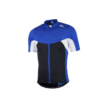 Koszulka ROGELLI RECCO 2.0 full zip, kr.r, 2XL czarno-niebieska