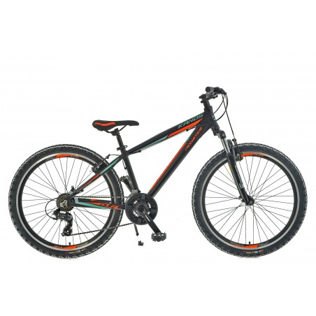 Rower 26 KANDS MONSTER DUAL alum. Tourney czarno-pomarańczowy mat 15"