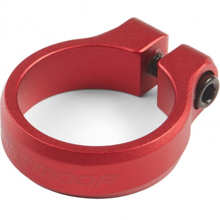 Obejma podsiodłowa DARTMOOR Loop Bolt z śrubą 34,9mm, czerwona anod.