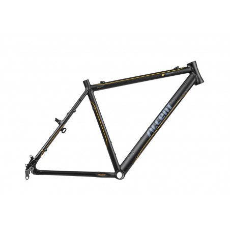 Rama ACCENT SHANNON cross-trecking czarno-pomarańczowa mat 20''