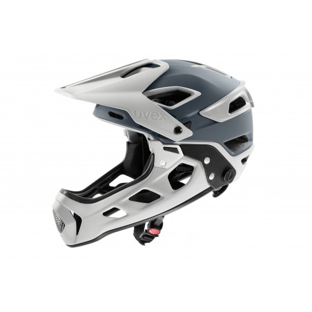 Kask UVEX JAKKYL HDE 2.0 full face 56-61cm biało-szary mat