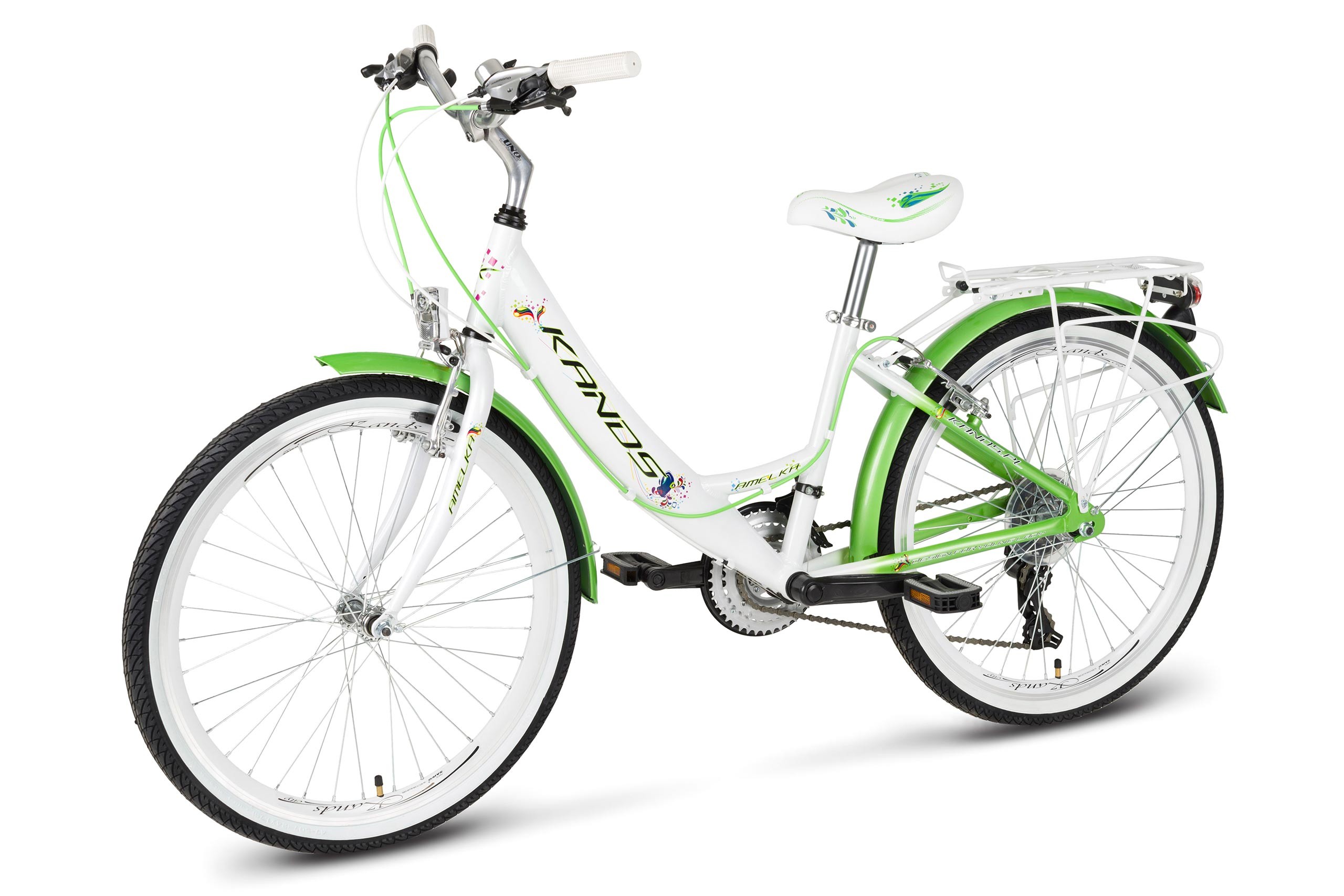 Rower 24 KANDS AMELKA ALU białoseledynowy Rowery junior (koła 24...