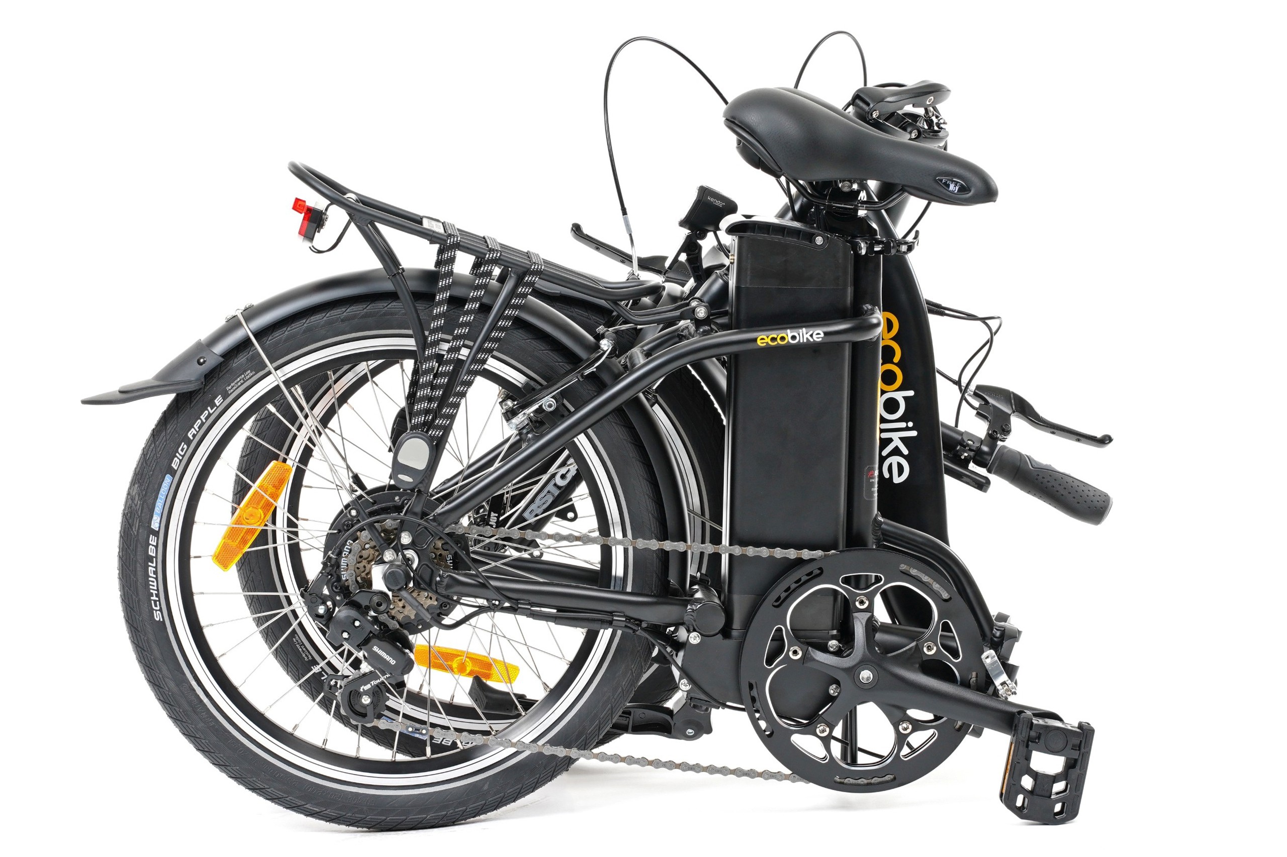 Rower elektryczny 20" ECOBIKE EVEN składany 15,5" czarny + 10,4Ah G...